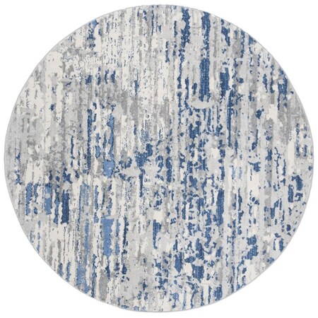 Safavieh 11 x 11 ft. Jasper 100 Power Loomed Round Area Rug; Ivory & Blue JSP107B-11R
